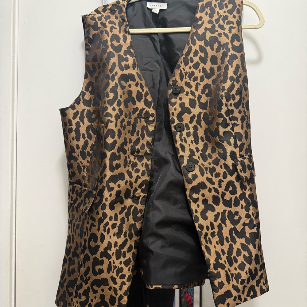 Topshop Leopard Vest Top